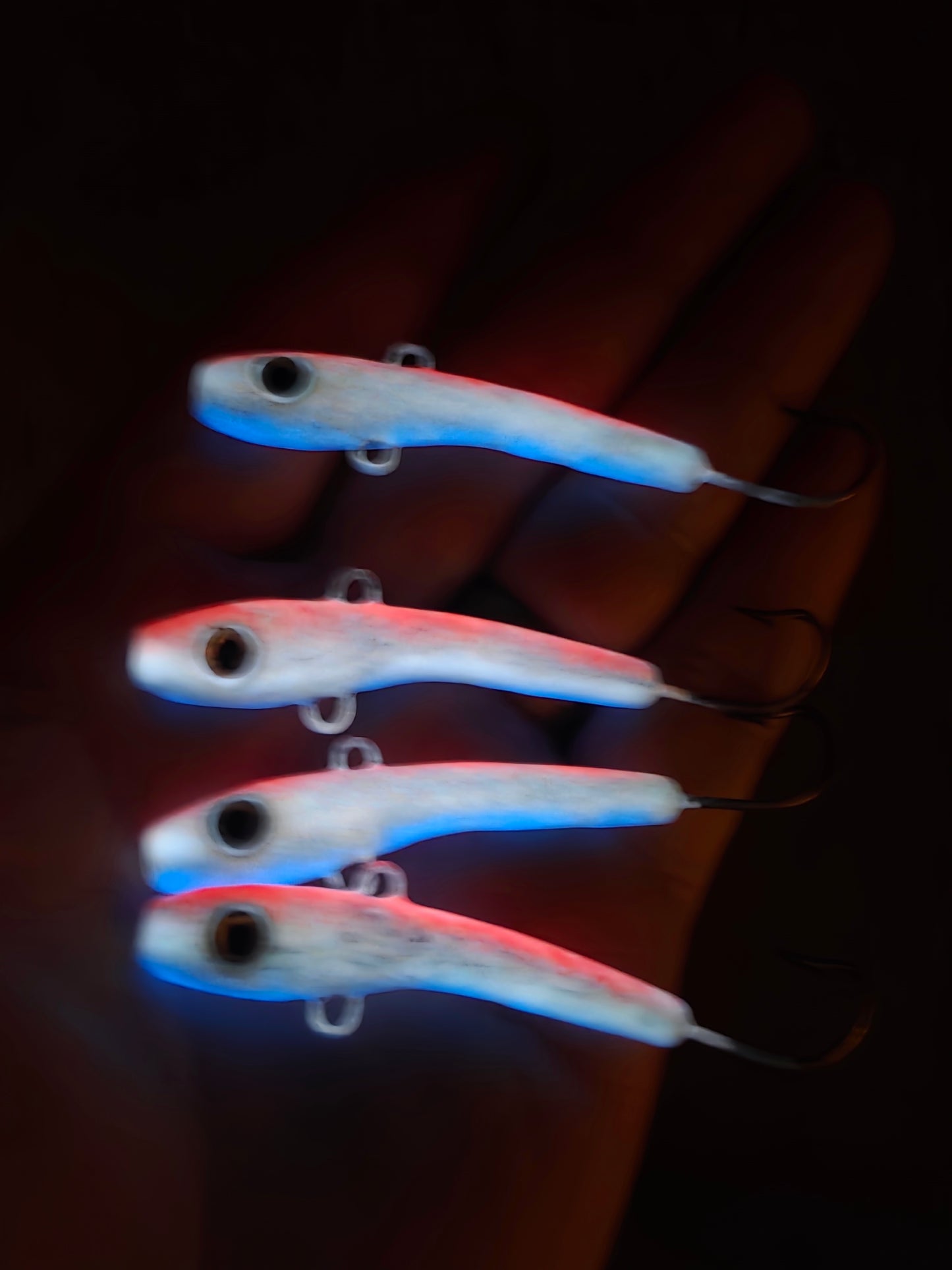 3/4 Ounce "Glowing Merica" Fishgasm Flyer