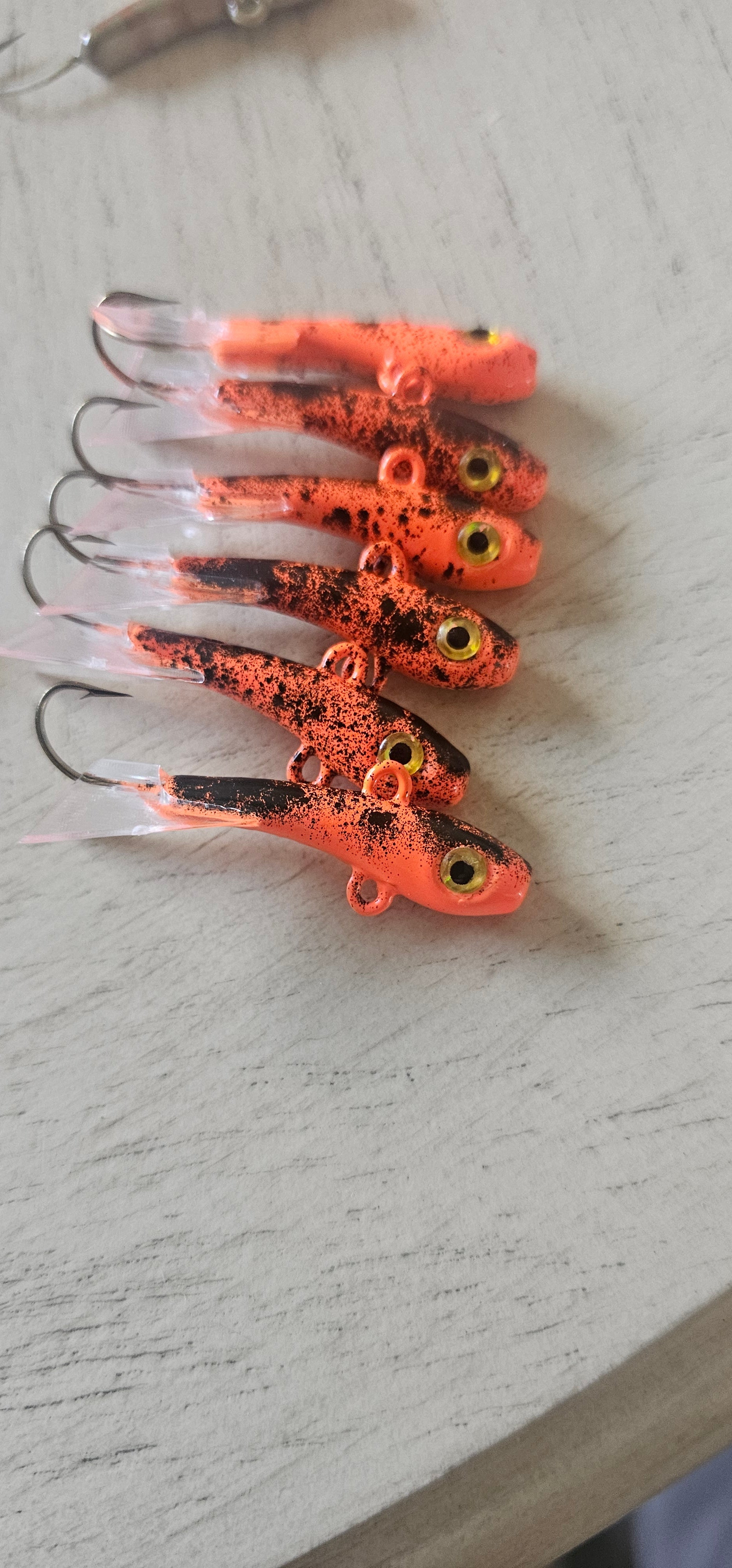 dirty fishing lures 1/4 Ounce Fishgasm Flyer Dirty whorange – Fishgasm Outdoors LLC