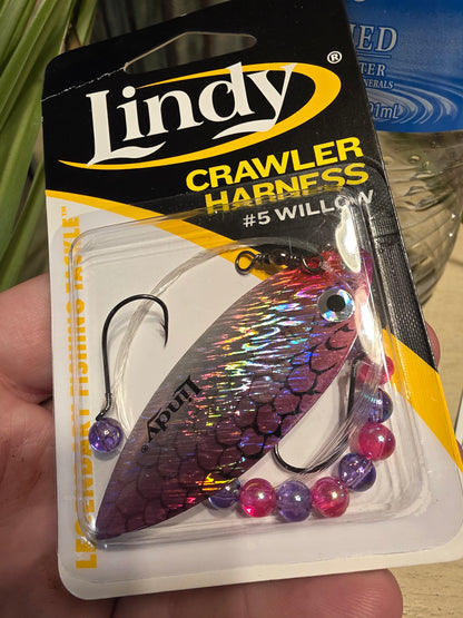 Lindy Willow #5 Purple Smelt Walleye Trolling Crawler Harness
