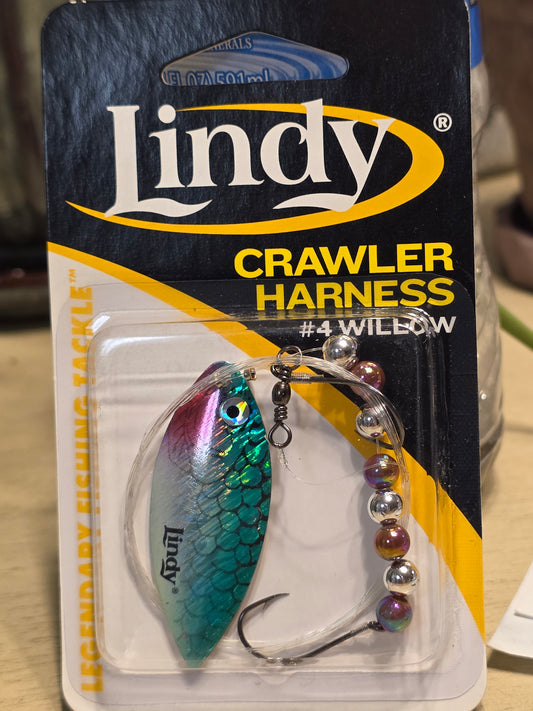 Lindy Walleye #4 Fathead Willow Blade Crawler Trolling harness