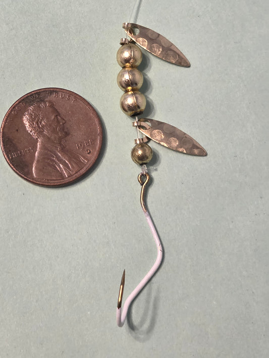 Gold Super Slow Death Crawler Trolling Rig