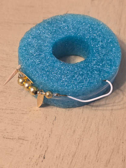 Gold Super Slow Death Crawler Trolling Rig