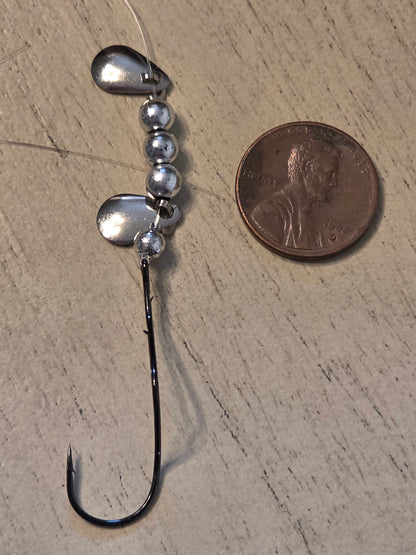 Silver Super Slow Death Crawler Trolling Rig